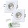 2er Set = 12Volt Bad Einbaustrahler Marin | IP44 | 3W | MCOB LED | inklusive LED Trafo 12Watt