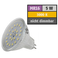 12Volt LED Einbaustrahler Tomas | 5Watt | Gu5.3 Sockel | MR16 Fassung | Mit LED Transformator