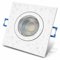 5er Set = 12Volt Bad Einbaustrahler Marin | IP44 | 3W | MCOB LED | inklusive LED Trafo 15Watt