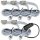 5er Set = 12Volt Bad Einbaustrahler Marin | IP44 | 3W | MCOB LED | inklusive LED Trafo 20Watt