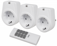 Funksteckdosen-Set McPower Comfort 3 Steckdosen + 1...