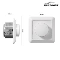 LED-Dimmer für elektronische Trafos McPower Cup...