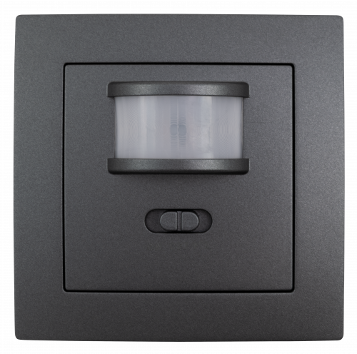 Unterputz IR Bewegungsmelder McPower Flair 160°, 750W, LED geeignet, anthrazit