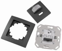 Unterputz IR Bewegungsmelder McPower Flair 160°, 750W, LED geeignet, anthrazit