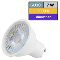 7Watt / LED Leuchtmittel Gu10 /  DIMMBAR / 3000k / 450lm / 230Volt / Warm-Weiß