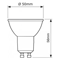 7Watt / LED Leuchtmittel Gu10 /  DIMMBAR / 3000k / 450lm...