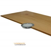 3 x SMD Bodeneinbauspots 12Volt + Rundtrafo. Für Laminat, Parkett, Fliesen usw. Begehbar - IP67. Abwaschbar.