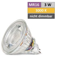 12Volt MCOB LED Einbaustrahler Dario | 3Watt | Gu5.3 Sockel | MR16 Fassung | Mit LED Trafo