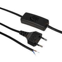 6er Set / Flache LED Einbauspots Lina / 12Volt / 3W / Kabelbaum / Stecker / LED Trafo / 230V Zuleitung mit Schnurschalter