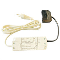 3er Set / Flache LED Einbauspots Lina / 12Volt / 3W / Kabelbaum / Stecker/ Verteilerleiste / LED Trafo vormontiert