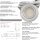 Flache IP44 LED Möbel Einbauspots New Lina 12V - 2W - Silber - 72mm