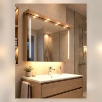 3er Set | Flache LED Möbel Einbauspots New Lina | 12V | 2W | LED Trafo | mit Schnurschalter