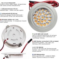 6 Stück Flache LED Möbel Einbaustrahler Mira -...