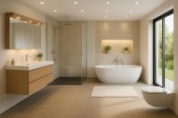 5er Set | Flache LED Möbel Einbauspots New Lina | 12V | 2W | LED Trafo | 72mm