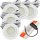 5er Set | Flache LED Möbel Einbauspots New Lina | 12V | 2W | LED Trafo | 72mm
