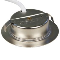 5er Set | Flache LED Möbel Einbauspots New Lina | 12V | 2W | LED Trafo | 230V Zuleitung