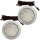 2er Set Flache LED Möbel Einbauspots Lina 12V - 3W - mit Dimmer und Fernbedienung