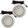 2er Set Flache LED Möbel Einbauspots Lina 12V - 3W - mit Dimmer und Fernbedienung