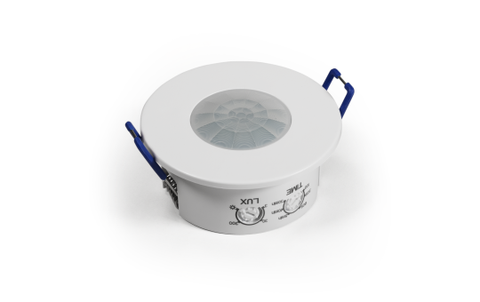 IR DECKEN-EINBAU BEWEGUNGSMELDER , 360°, MAX. 800W, IP65, LED GEEIGNET