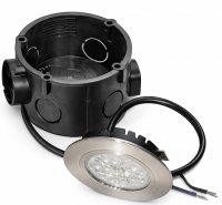 IP44 LED Möbel Einbauleuchte Ella 230V ultra flach 1 x 4W 56-60mm Lochausschnitt