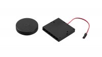 2er Set Flache LED Möbel Einbauspots Milena 12V - 3W - mit Dimmer und Fernbedienung