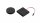 2er Set Flache LED Möbel Einbauspots Milena 12V - 3W - mit Dimmer und Fernbedienung