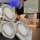 3er Set Flache LED Möbel Einbauspots Milena 12V - 3W - mit Dimmer und Fernbedienung