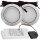 Sets Flache LED Möbel Einbauleuchte Milena 12Volt -  3Watt - 190Lumen - mit Transformator