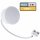 85mm IP44 LED Bad Einbauspots | 230V | 5W | Loch = 60 - 70mm | Milchglas