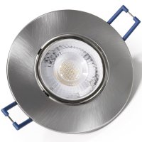 LED Einbauleuchte - 230V - 4.5W - 450Lumen - Silber -...