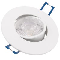 LED Einbauleuchte - 230V - 4.5W - 450Lumen - Weiss - Ø=90x25mm