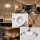 LED Einbauleuchte - 230V - 4.5W - 450Lumen - Weiss - Ø=90x25mm