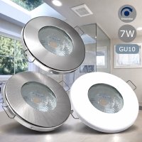 7W LED Bad Einbauleuchte 230V / Dimmbar / IP65 / 550Lumen...