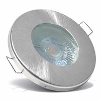 7W LED Bad Einbauleuchte 230V / Dimmbar / IP65 / 550Lumen / Warmweiss
