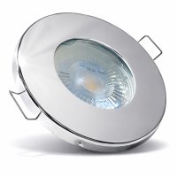 7W LED Bad Einbauleuchte 230V / Dimmbar / IP65 / 550Lumen / Warmweiss