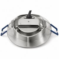 LED Einbauleuchte - 230V - 4.5W - Silber - Step dimmbar - Ø=90x25mm