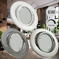 LED Einbaustrahler TOMAS • GU10 6W • 230V...