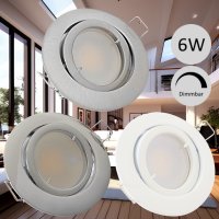 6W LED Einbauspots - Modell Timo - 230V - Dimmbar -...