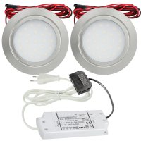 2er Set / Flache LED Einbauspots Mila / 12Volt / 2,4W /...
