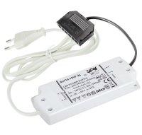 2er Set / Flache LED Einbauspots Mila / 12Volt / 2,4W / Kabelbaum / Stecker/ Verteilerleiste / LED Trafo vormontiert