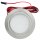 2er Set / Flache LED Einbauspots Mila / 12Volt / 2,4W / Kabelbaum / Stecker/ Verteilerleiste / LED Trafo vormontiert