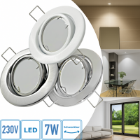 Flacher SMD LED Einbaustrahler Tomas | 230V | 7Watt |...