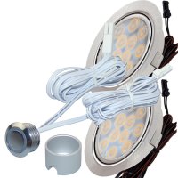 2er Set Flache LED Möbel Einbauleuchten Lina 12V -...