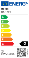 2er Set Flache LED Möbel Einbauleuchten Lina 12V -  3W - Dimmbar - mit Touchschalter