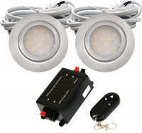 2er Set | Flache LED Einbauspots New Lina | 12V | 2W |...