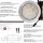 3er Set / Flache LED Einbauspots Lina / 12Volt / 3W / Kabelbaum / Stecker/ Verteilerleiste / LED Trafo / Einbautiefe nur 12mm