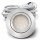 3er Set Flache LED-Möbel-Einbauspots New Lina, IP44, 12V, 2W, inklusive Plug & Play Trafo