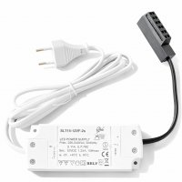 2er Set Flache LED-Möbel-Spots New Lina IP44, 12V, 2,2W, inklusive Plug & Play Trafo. Chrom