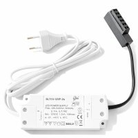 3er Set Flache LED-Möbel-Spots New Lina IP44, 12V, 2,2W, inklusive Plug & Play Trafo. Chrom