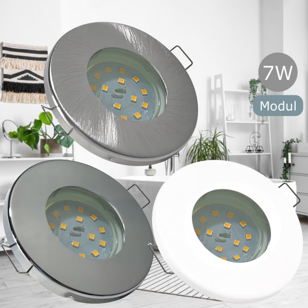 IP65 | SMD LED Einbauleuchten Aqua65 | 7Watt | 230Volt | Rund